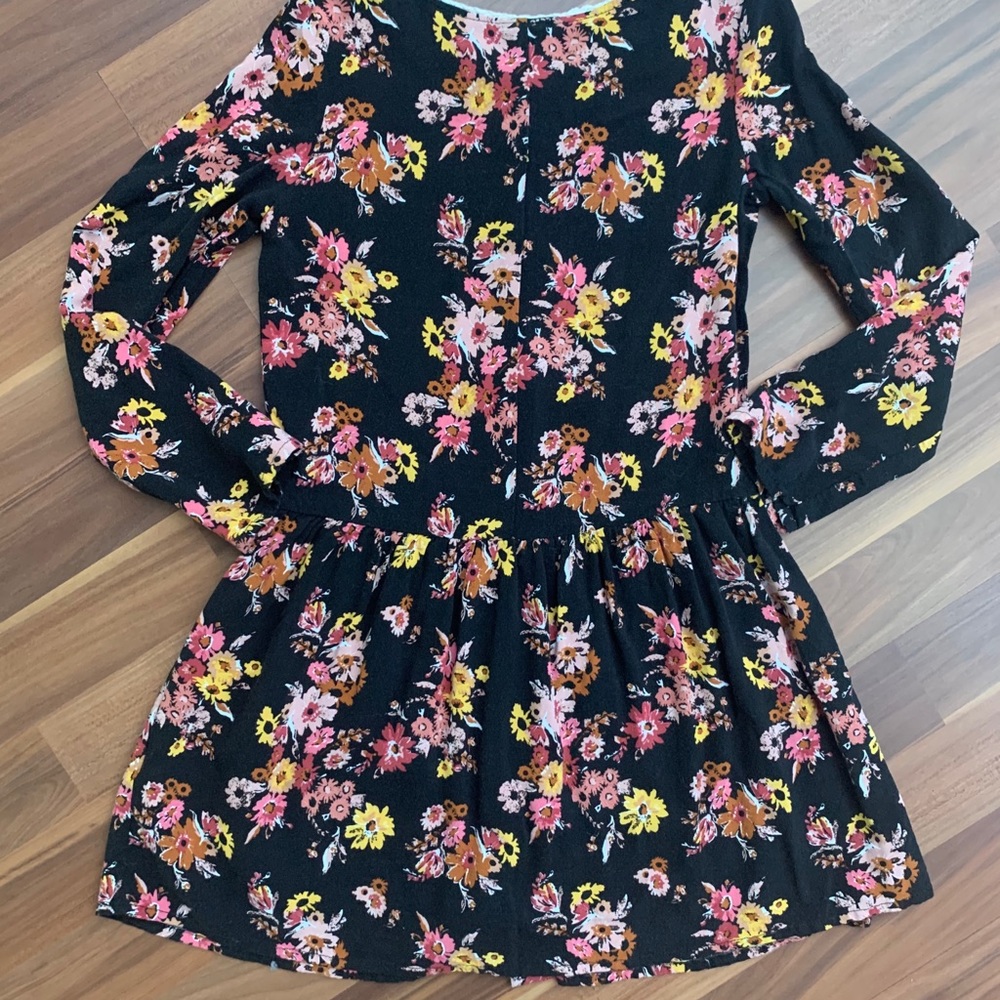 Girls Art Class Floral Dress - Picture 5 of 5
